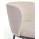 Kave Home CISELIA Chenille Bar Stool, Beige, 65cm