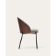 Kave Home EAMY Dining Chair, Light Brown & Wenge