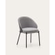 Kave Home Eamy Dining Chair, Grey & Black