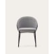 Kave Home Eamy Dining Chair, Grey & Black