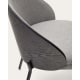 Kave Home Eamy Dining Chair, Grey & Black