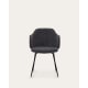 Kave Home Yunia Dining Chair, Dark Grey