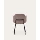 Kave Home YUNIA Corduroy Dining Chair, Pink