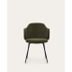 Kave Home YUNIA Corduroy Dining Chair, Green