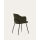 Kave Home Yunia Corduroy Dining Chair, Green