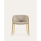 Kave Home Runnie Chenille Dining Chair, Beige