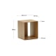 Kave Home Litto Bookshelf, 34x38cm