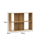 Kave Home Litto Bookshelf, 101x76cm