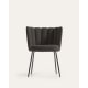 Kave Home Aniela Boucle Dining Chair, Black