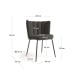 Kave Home ANIELA Boucle Dining Chair, Black