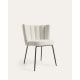 Kave Home ANIELA Boucle Dining Chair, White