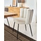 Kave Home ANIELA Boucle Dining Chair, White