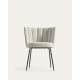 Kave Home ANIELA Boucle Dining Chair, White