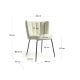 Kave Home Aniela Boucle Dining Chair, White