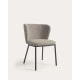 Kave Home Ciselia Boucle Dining Chair, Grey