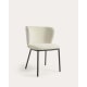 Kave Home CISELIA Boucle Dining Chair, White