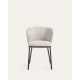 Kave Home CISELIA Chenille Dining Chair, Beige