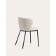 Kave Home CISELIA Chenille Dining Chair, Beige