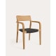 Kave Home Better Dining Chair, Black & Natural