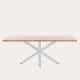 Kave Home Argo Dining Table, Natural & White, 1.8m