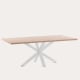 Kave Home Argo Dining Table, Natural & White, 1.8m