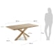 Kave Home ARGO Dining Table, Natural, 1.8m