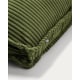 Kave Home Blok Corduroy Rectangle Cushion, Green, 60x40cm