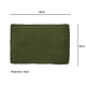 Kave Home BLOK Corduroy Rectangle Cushion, Green, 60x40cm