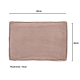 Kave Home BLOK Corduroy Rectangle Cushion, Pink, 60x40cm