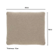 Kave Home BLOK Rectangle Cushion, Beige, 60x50cm