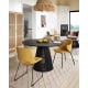 Kave Home JEANETTE Solidwood Dining Table, Black