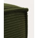 Kave Home Blok Ottoman, Corduroy, Green