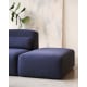 Kave Home NEOM Ottoman, Blue, 89x75x40