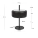 Kave Home FRANCISCA Table Lamp with Glass Shade