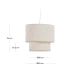 Kave Home MARIELA Linen Pendant Light Shade