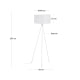 Kave Home Ikia Floor Lamp, White