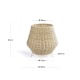 Kave Home KAMARIA Rattan Table Lamp