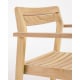 Kave Home Victoire Solid Teak Wood Dining Chair, Set of 4