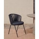 Kave Home Saconca Dining Chair, Black, Set of 4