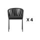 Kave Home Saconca Dining Chair, Black