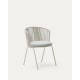 Kave Home Saconca Dining Chair, Light Grey, set of 4