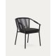 Kave Home Xelida Outdoor Dining Chair, Black, Set of 4