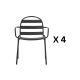 Kave Home Joncols Dining Chair, Set of 4