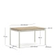 Kave Home Canyelles Outdoor Dining Extendable Table, 140cm, White