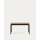 Kave Home Canyelles Dining Extendable Table, 140cm, Black