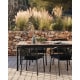 Kave Home Canyelles Outdoor Dining Extendable Table, 140cm, Black