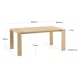 Kave Home Victoire Outdoor Solid Teak Wood Dining Table, 240cm