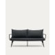 Kave Home Bramant Outdoor 2-Seat Sofa, Black