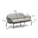 Kave Home Joncols Outdoor 2-Seat Sofa