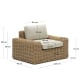 Kave Home Portlligat 1-Seat Sofa